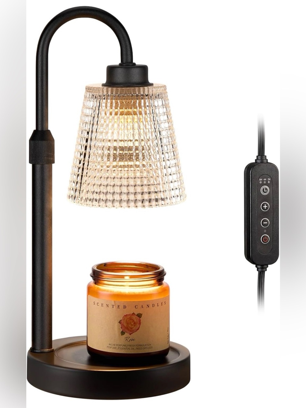 Candle Warmer Lamp/Timer/Dimmable/Height Adjustable - New.